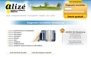 strasbourg.diagnostic-alize.fr website preview