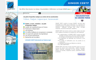 ginger-cebtp.com website preview