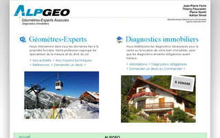 alpgeo.fr website preview