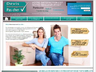 devisdemenagementpascher.fr website preview