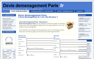 devisdemenagementparis.fr website preview