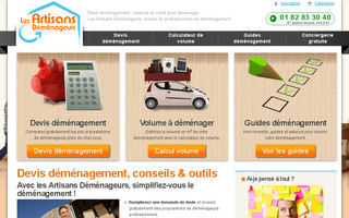 lesartisansdemenageurs.fr website preview