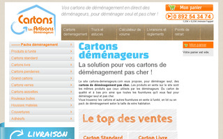 cartons-demenageurs.com website preview
