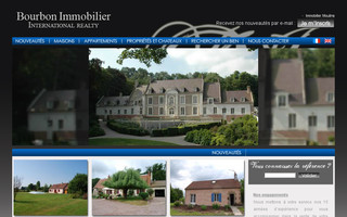 bourbon-immobilier.com website preview