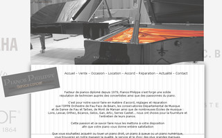 pianos-philippe.com website preview