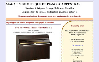 carpentras.francepianos.com website preview