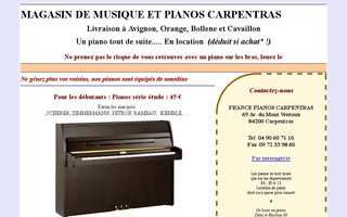 carpentras.francepianos.com website preview