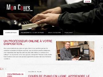 mon-cours-de-piano.com website preview