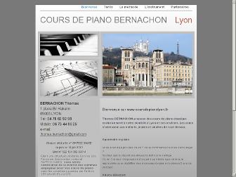 coursdepianolyon.fr website preview