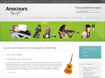anacours-musique.com website preview