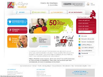 allegromusique.fr website preview