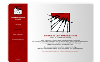 coursdemusiqueleonard.fr website preview