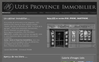 uzesprovenceimmobilier.fr website preview