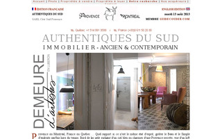 authentiquesdusud.com website preview