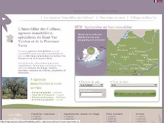 immobilierdescollines.fr website preview