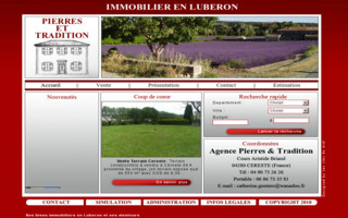 pierrestradition-luberon.com website preview