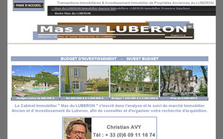 masduluberon.fr website preview