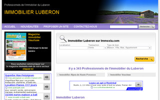 immobilierluberon.com website preview