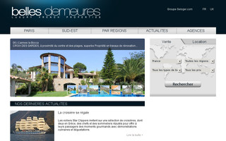 bellesdemeures.com website preview