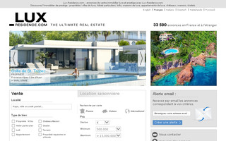lux-residence.com website preview