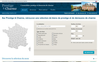prestige-et-charme.com website preview