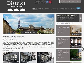 district-immo.com website preview