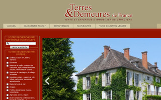 terresetdemeuresdefrance.com website preview