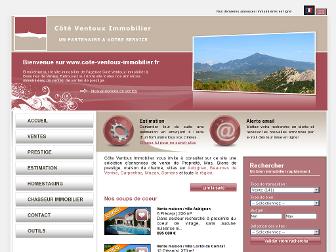 cote-ventoux-immobilier.fr website preview