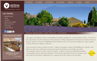 ventoux-immobilier.fr website preview