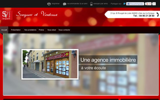 sorguesetventoux.fr website preview