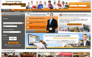 commerces.entreparticuliers.com website preview