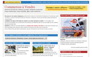 commerces-a-vendre.com website preview