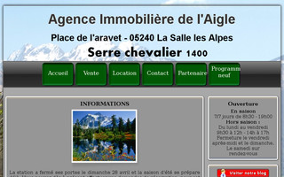 serreche-immobilier.com website preview