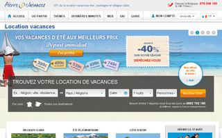 pierreetvacances.com website preview