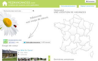 rezavacances.com website preview