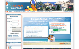 mediavacances.com website preview