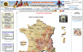 logement-saisonnier.com website preview