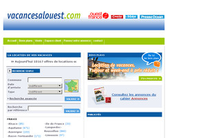 vacancesalouest.com website preview