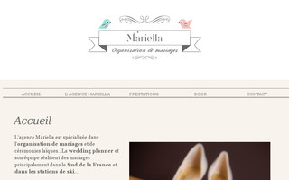 mariella-organisation-mariage.com website preview