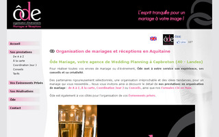 ode-mariage.com website preview