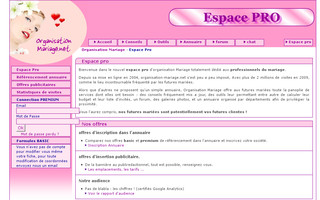 pro.organisation-mariage.net website preview