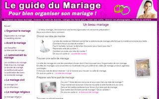 organisation-mariage-accessoires.com website preview