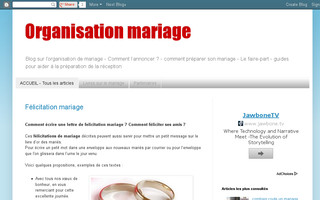 organiser-mariage.blogspot.com website preview