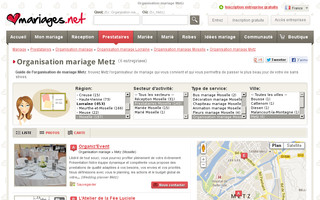 mariages.net website preview