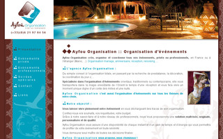 ayfou-organisation.com website preview