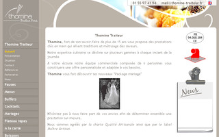 thomine-traiteur.fr website preview