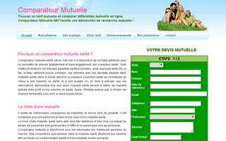 comparateurmutuelle.net website preview