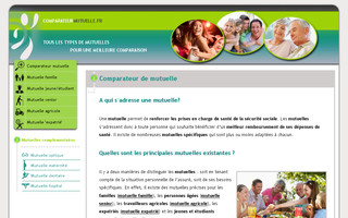 comparateurmutuelle.fr website preview