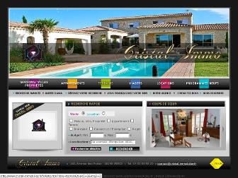 cristal-immobilier.fr website preview