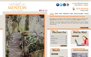 immobilier-menton.net website preview